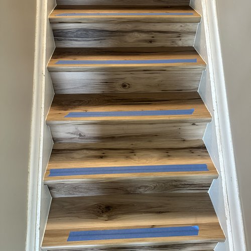 stairs and risers by Sawyer's Flooring
