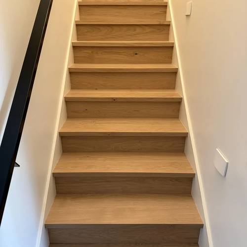 stairs and risers by Sawyer's Flooring