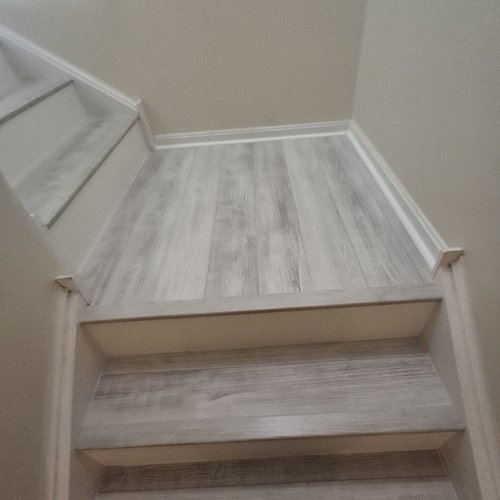 stairs and risers by Sawyer's Flooring